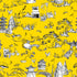 Shangri La Toile Wallpaper in yellow color - pattern number KK17119_Yellow_KH300 - by Katie Kime in the  collection