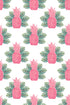 Spring Pineapples Wallpaper in Pink color - pattern number KK17019_KH300 - by Katie Kime in the collection