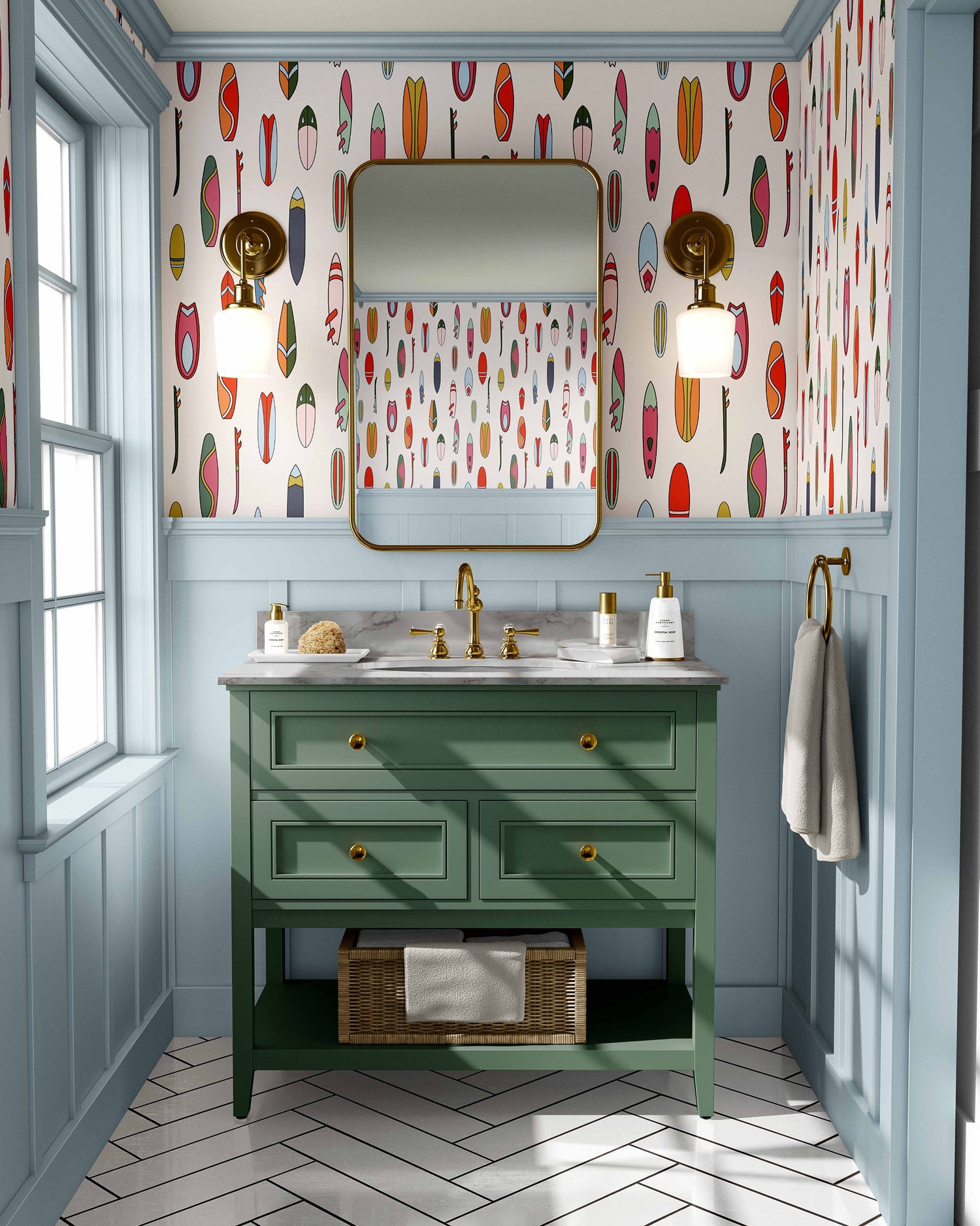 Surfrider Wallpaper in multi color - pattern number KK791_Multi_KH300 - by Katie Kime in the  collection