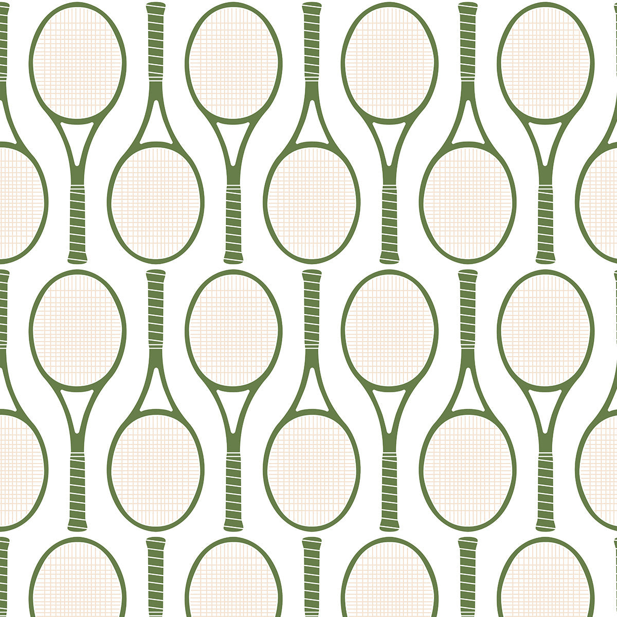Tennis Time Wallpaper in green color - pattern number KK727_Green_KH300 - by Katie Kime in the  collection