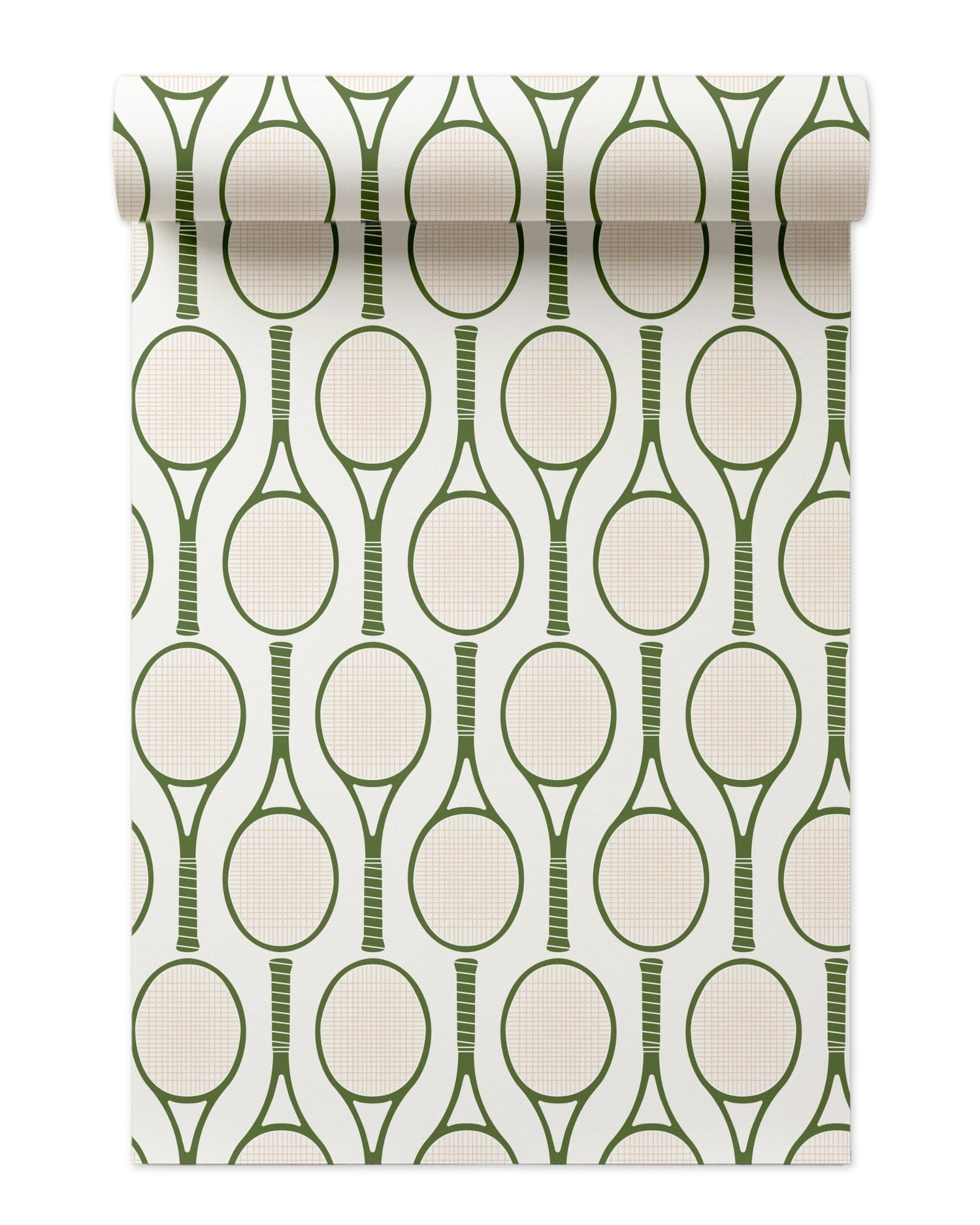 Tennis Time Peel and Stick Wallpaper in green color - pattern number KK727_Green_KH306 - by Katie Kime in the  collection