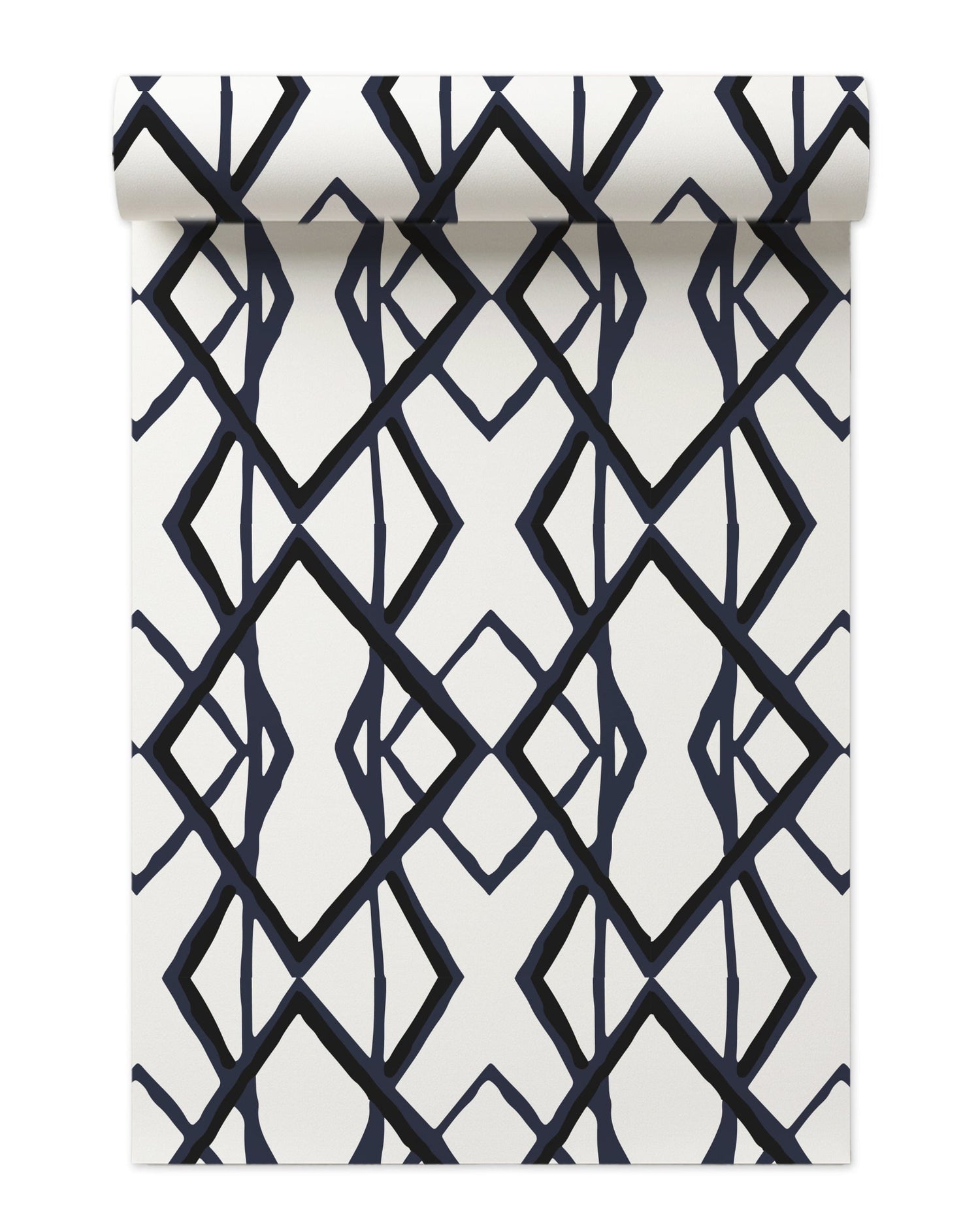 Through the Looking Glass Wallpaper in navy black color - pattern number KK17012_Navy_Black_KH300 - by Katie Kime in the  collection