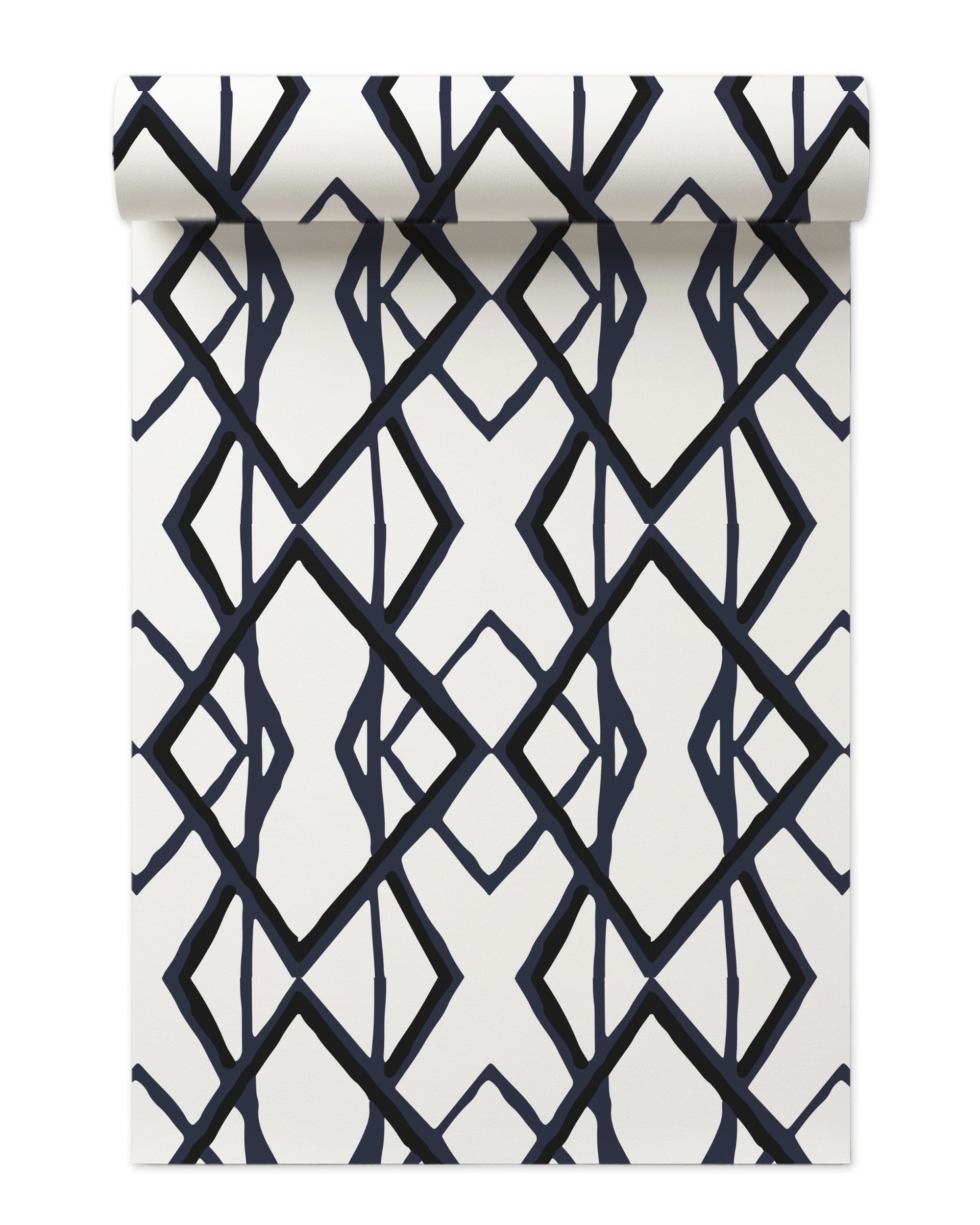 Through the Looking Glass Wallpaper in navy black color - pattern number KK17012_Navy_Black_KH300 - by Katie Kime in the  collection