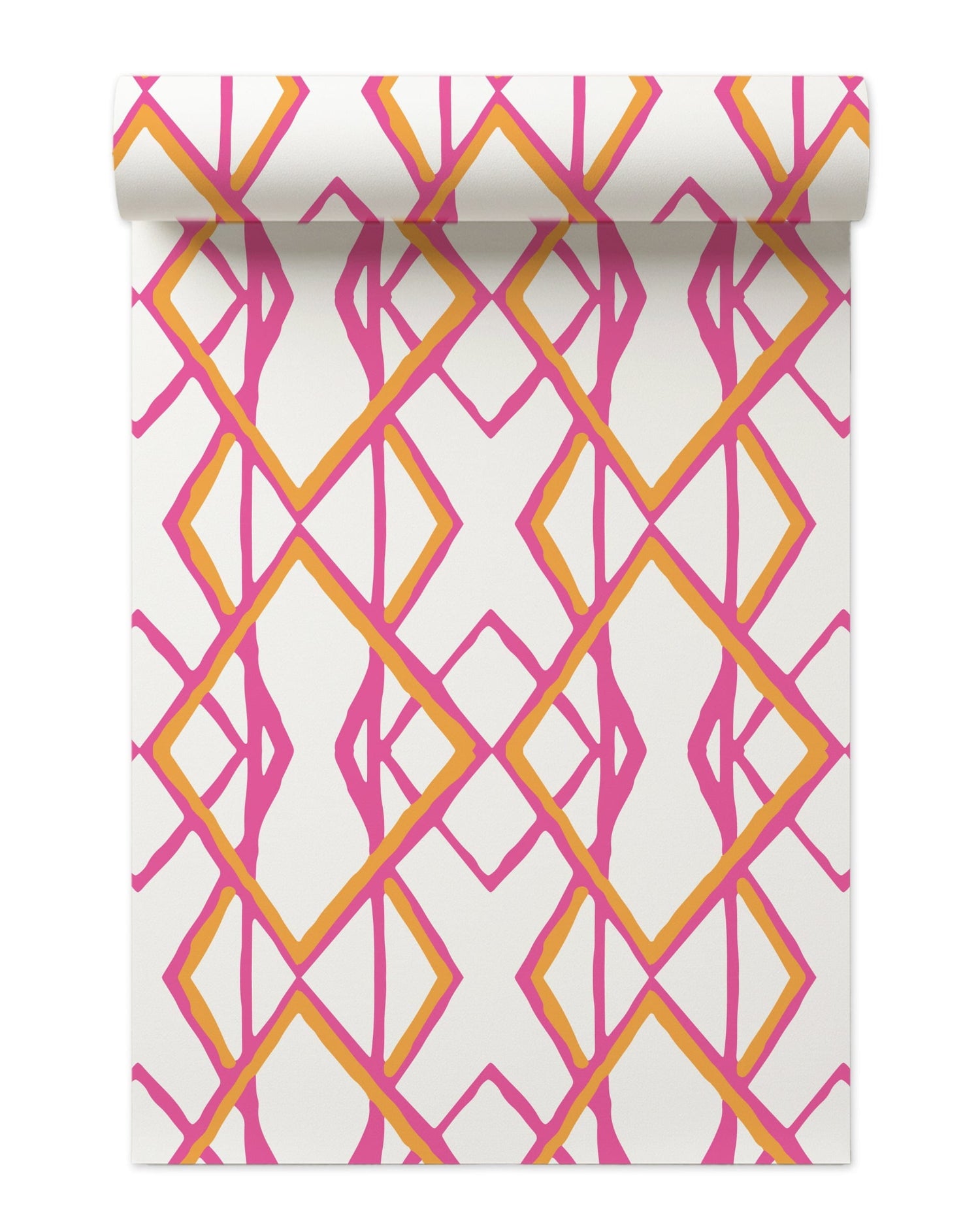 Through the Looking Glass Wallpaper in pink orange color - pattern number KK17012_Pink_Orange_KH300 - by Katie Kime in the  collection