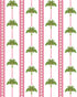 Tropical Palm Wallpaper in pink green color - pattern number KK814_Pink_Green_KH304 - by Katie Kime in the  collection
