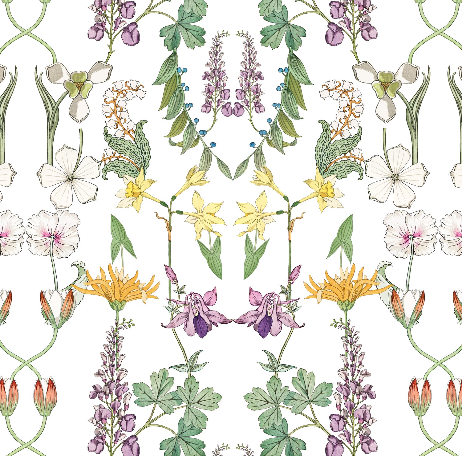 Versailles Wallpaper in white color - pattern number KK732_White_KH300 - by Katie Kime in the  collection