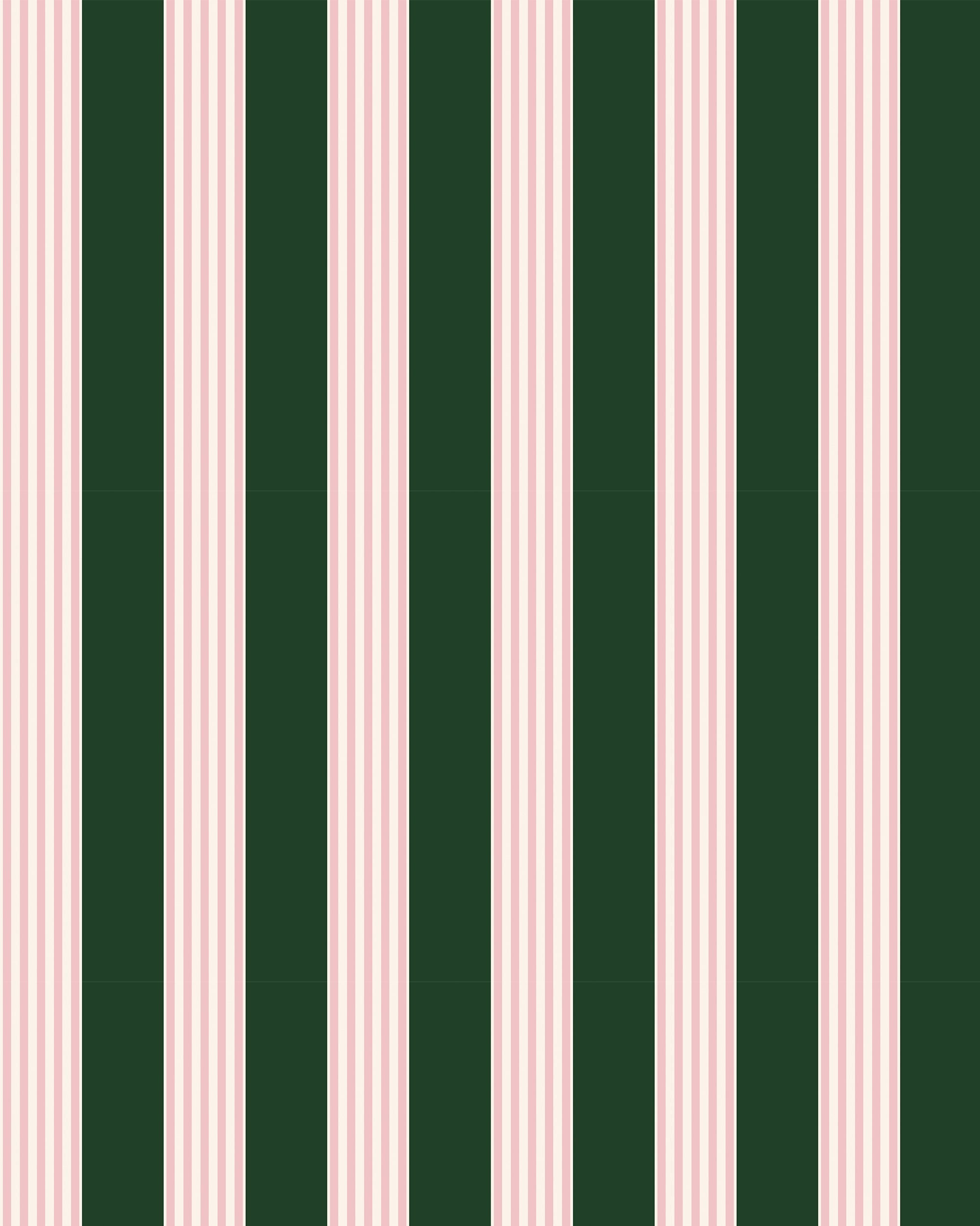 Vineyard Rows Peel and Stick Wallpaper in pink color - pattern number KK858_Pink_Hunter_KH306 - by Katie Kime in the  collection