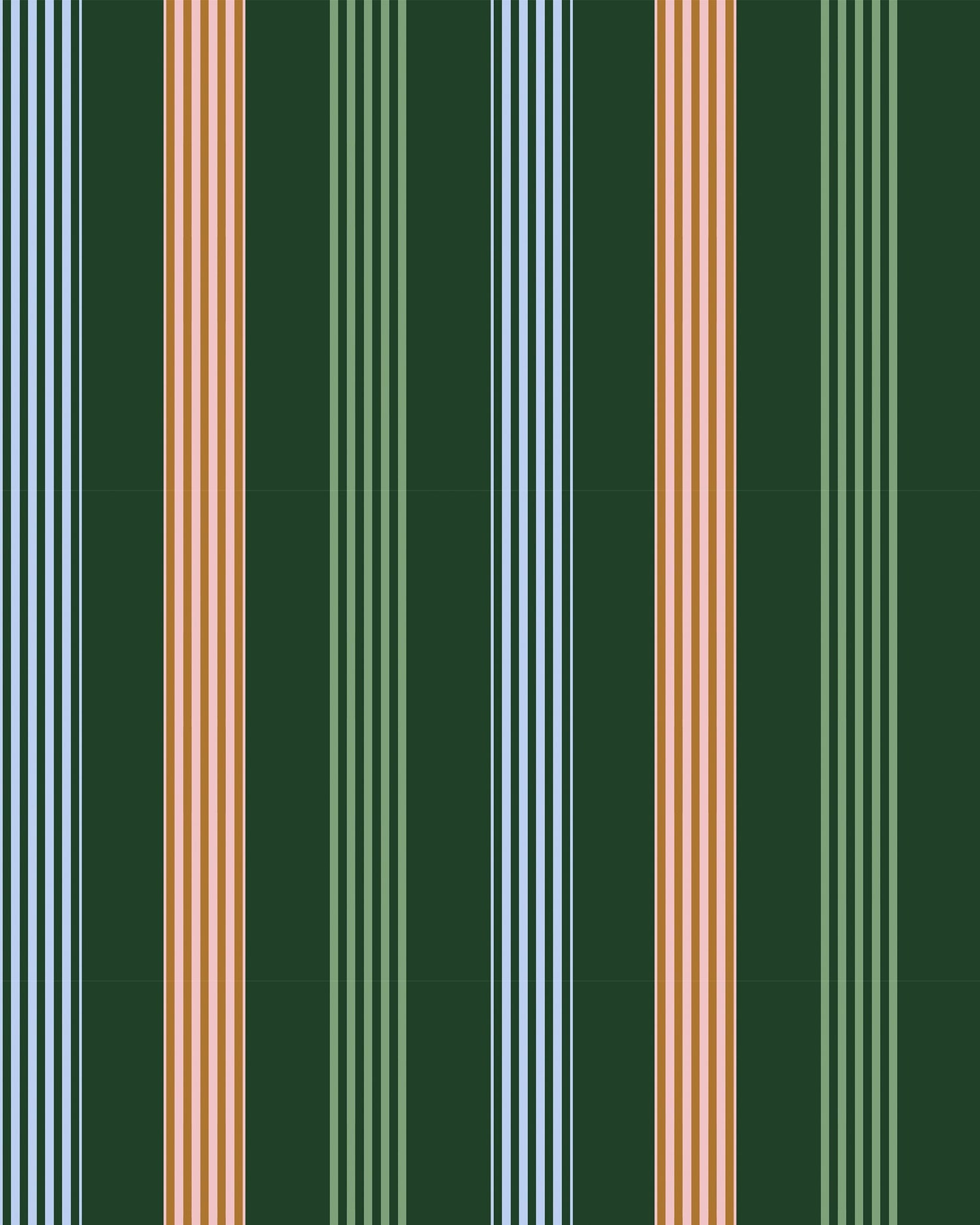 Vineyard Rows Wallpaper in hunter color - pattern number KK858_Hunter_KH300 - by Katie Kime in the  collection