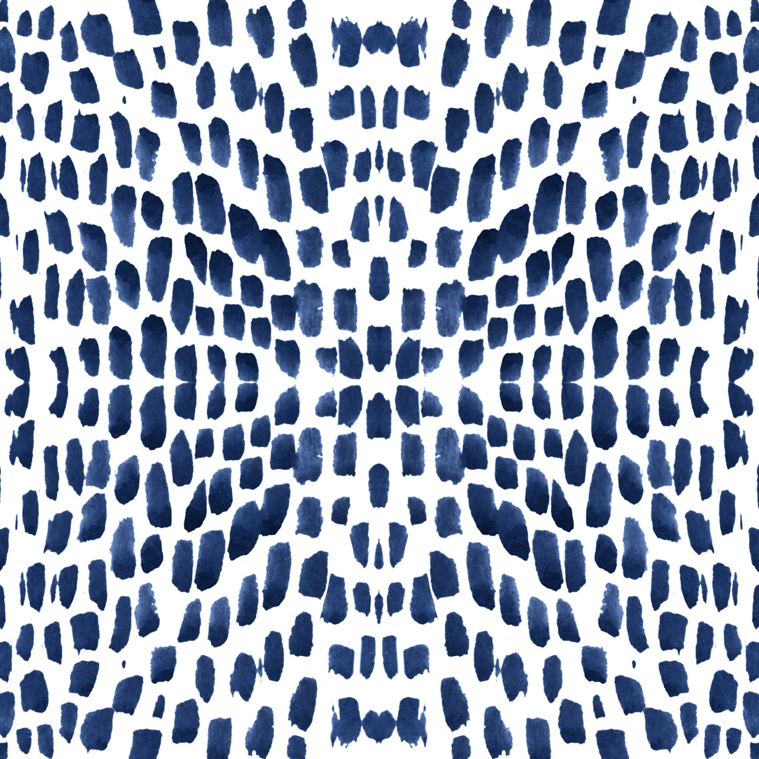 Watermarks Wallpaper in Navy color - pattern number KK17056_Navy_KH300 - by Katie Kime in the collection