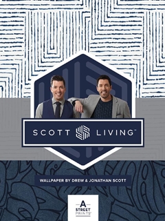 Scott Living wallpaper is a popular collection from A Street Prints by designers Drew and Jonathan Scott