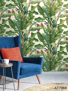 tropical wallpaper brings paradise into your home
