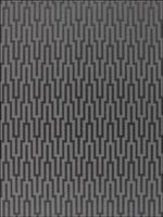 Metropolitan Fret Black Pearl Wallpaper 5005895 by Schumacher Wallpaper for sale at Wallpapers To Go