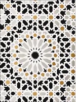 Nasrid Palace Mosaic Mica Wallpaper 5005961 by Schumacher Wallpaper for sale at Wallpapers To Go