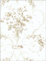 Floral Toile Wallpaper CA80704 by Seabrook Wallpaper for sale at Wallpapers To Go