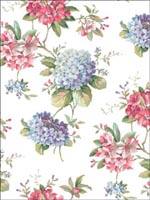 Floral Wallpaper CA80809 by Seabrook Wallpaper for sale at Wallpapers To Go