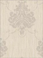 Damask Stria Wallpaper CA81009 by Seabrook Wallpaper for sale at Wallpapers To Go