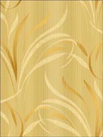 Leaves Stria Wallpaper FS40605 by Seabrook Wallpaper for sale at Wallpapers To Go