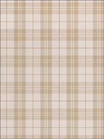 Winslow Plaid Grey and Camel Wallpaper T1026 by Thibaut Wallpaper for sale at Wallpapers To Go