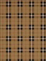 Winslow Plaid Camel and Black Wallpaper T1028 by Thibaut Wallpaper for sale at Wallpapers To Go