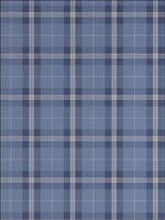 Winslow Plaid Navy Wallpaper T1030 by Thibaut Wallpaper for sale at Wallpapers To Go