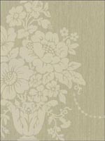 Floral Bouquets Damask Wallpaper CS40502 by Seabrook Platinum Series Wallpaper for sale at Wallpapers To Go