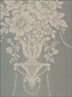 Floral Bouquets Damask Wallpaper CS40509 by Seabrook Platinum Series Wallpaper for sale at Wallpapers To Go