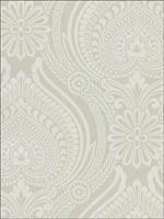 Paisley Damask Wallpaper CS40707 by Seabrook Platinum Series Wallpaper for sale at Wallpapers To Go