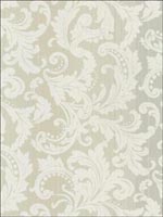 Leaf Scroll Stripes Wallpaper CS41703 by Seabrook Platinum Series Wallpaper for sale at Wallpapers To Go