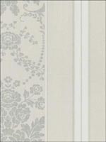 Floral Damask Stripes Wallpaper CS42007 by Seabrook Platinum Series Wallpaper for sale at Wallpapers To Go