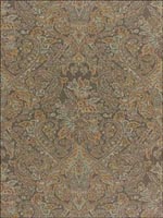 Sinclair Paisley Java Wallpaper 5006250 by Schumacher Wallpaper for sale at Wallpapers To Go