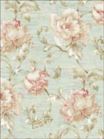 Floral Trail Wallpaper SE50502 by Seabrook Wallpaper for sale at Wallpapers To Go
