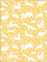 Nairobi Yellow Wallpaper T13071 by Thibaut Wallpaper for sale at Wallpapers To Go
