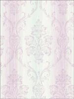 Damask Stripes Wallpaper CH81801 by Pelican Prints Wallpaper for sale at Wallpapers To Go
