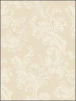 Leaf Scroll Wallpaper BR30400 by Seabrook Platinum Series Wallpaper for sale at Wallpapers To Go