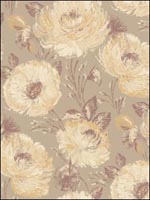 Floral Wallpaper BR31519 by Seabrook Platinum Series Wallpaper for sale at Wallpapers To Go