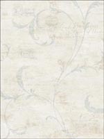 Leaf Scroll Script Wallpaper TH30202 by Pelican Prints Wallpaper for sale at Wallpapers To Go