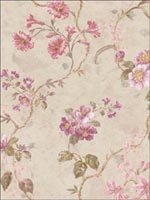 Floral Trail Wallpaper FI91109 by Seabrook Wallpaper for sale at Wallpapers To Go