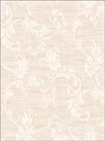 Leaf Scroll Wallpaper SA50509 by Seabrook Wallpaper for sale at Wallpapers To Go