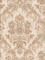 Damask Wallpaper DK71102 by Seabrook Wallpaper for sale at Wallpapers To Go