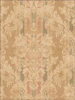 Damask Stripes Wallpaper DK71405 by Seabrook Wallpaper for sale at Wallpapers To Go