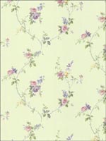 Floral Trail Wallpaper PR33810 by Norwall Wallpaper for sale at Wallpapers To Go