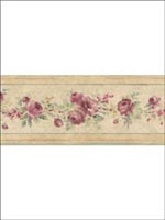 Roses Border PR79650 by Norwall Wallpaper for sale at Wallpapers To Go