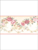 Floral Border PR79655 by Norwall Wallpaper for sale at Wallpapers To Go