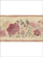Floral Border PR79658 by Norwall Wallpaper for sale at Wallpapers To Go