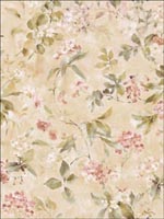 Floral Wallpaper IM40204 by Seabrook Wallpaper for sale at Wallpapers To Go