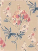 Floral Wallpaper IM40407 by Seabrook Wallpaper for sale at Wallpapers To Go