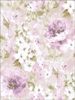 Floral Wallpaper IM40519 by Seabrook Wallpaper for sale at Wallpapers To Go