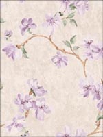 Floral Trail Wallpaper FF50009 by Seabrook Wallpaper for sale at Wallpapers To Go