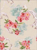 Floral Wallpaper FF50602 by Seabrook Wallpaper for sale at Wallpapers To Go