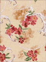 Floral Wallpaper FF50606 by Seabrook Wallpaper for sale at Wallpapers To Go